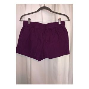 JCrew plum shorts